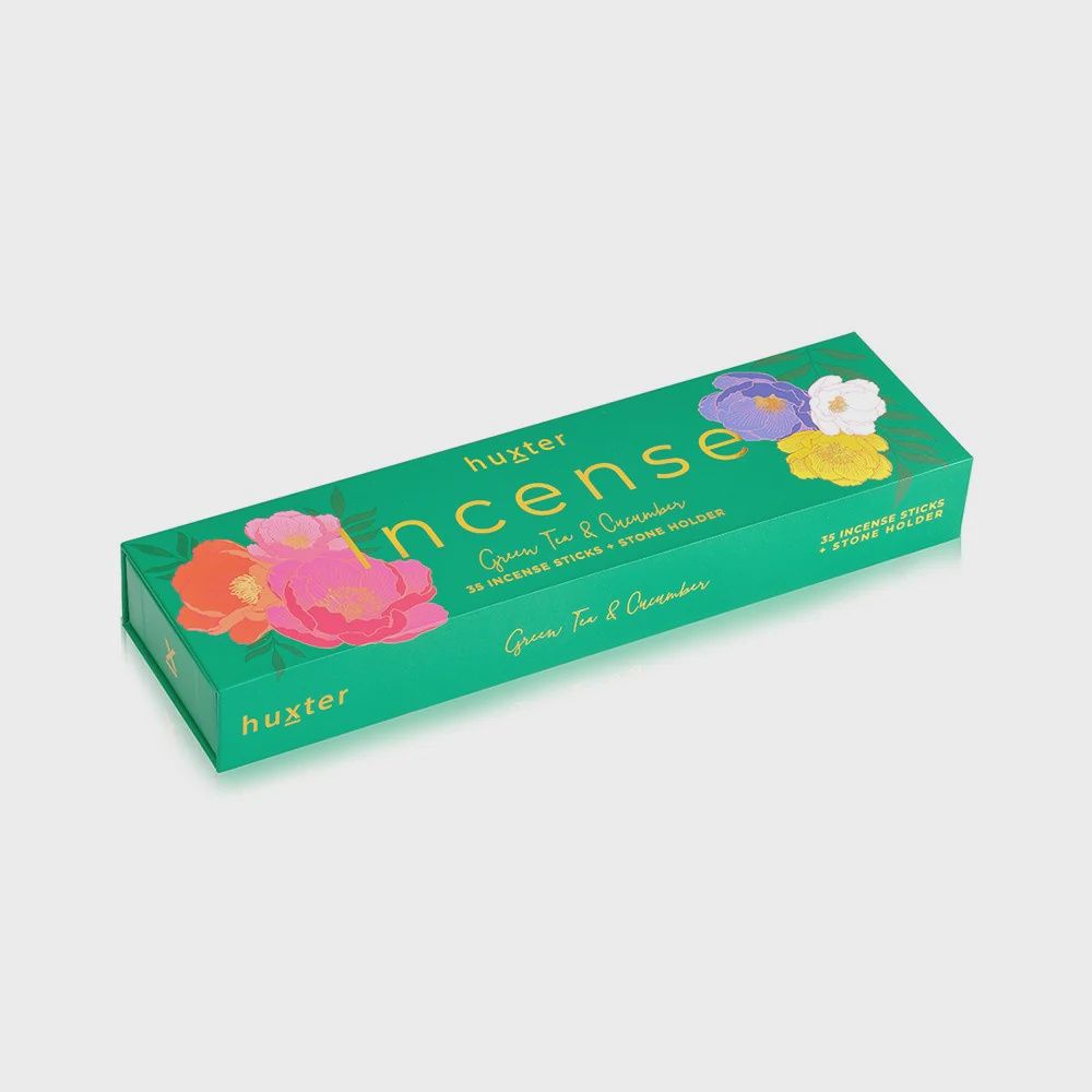 Incense Sticks Gift Box - 35 pack | Green Tea &amp; Cucumber