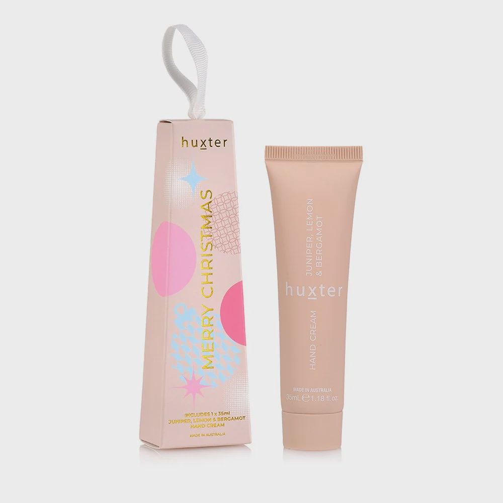 Merry Christmas Hanging Hand Cream Gift - 35ml - Juniper, Lemon &amp; Bergamot