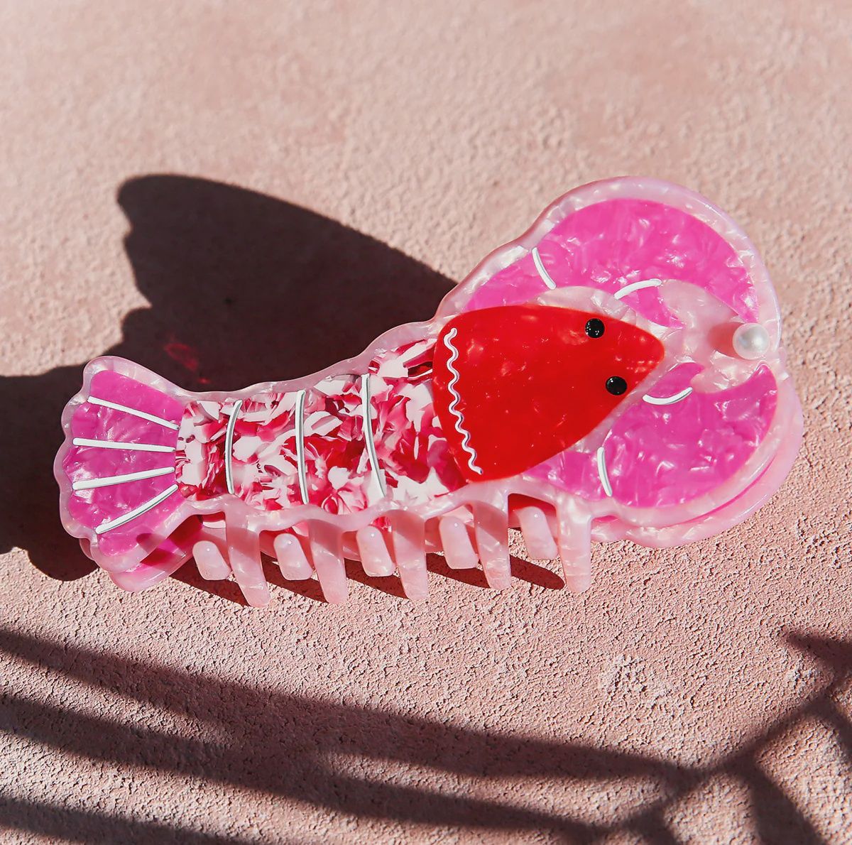 Lobster Pink Hair Claw