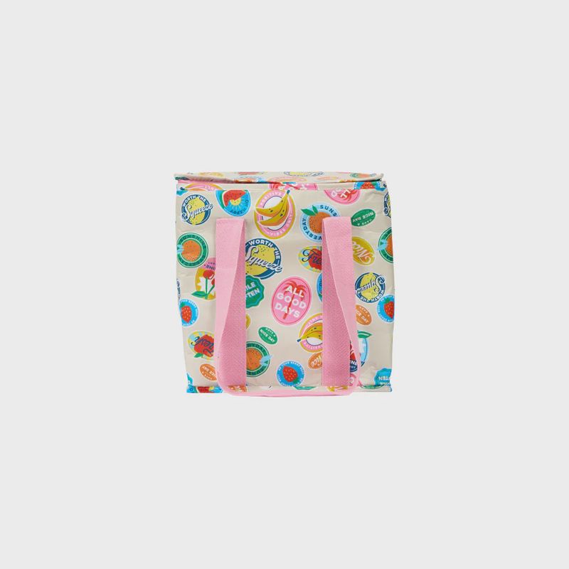 Fruit Stickers Insulated Tote