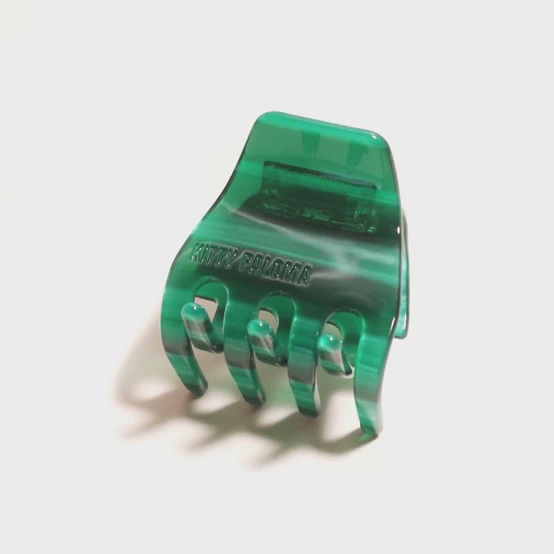 Petite Claw Clip in Malachite