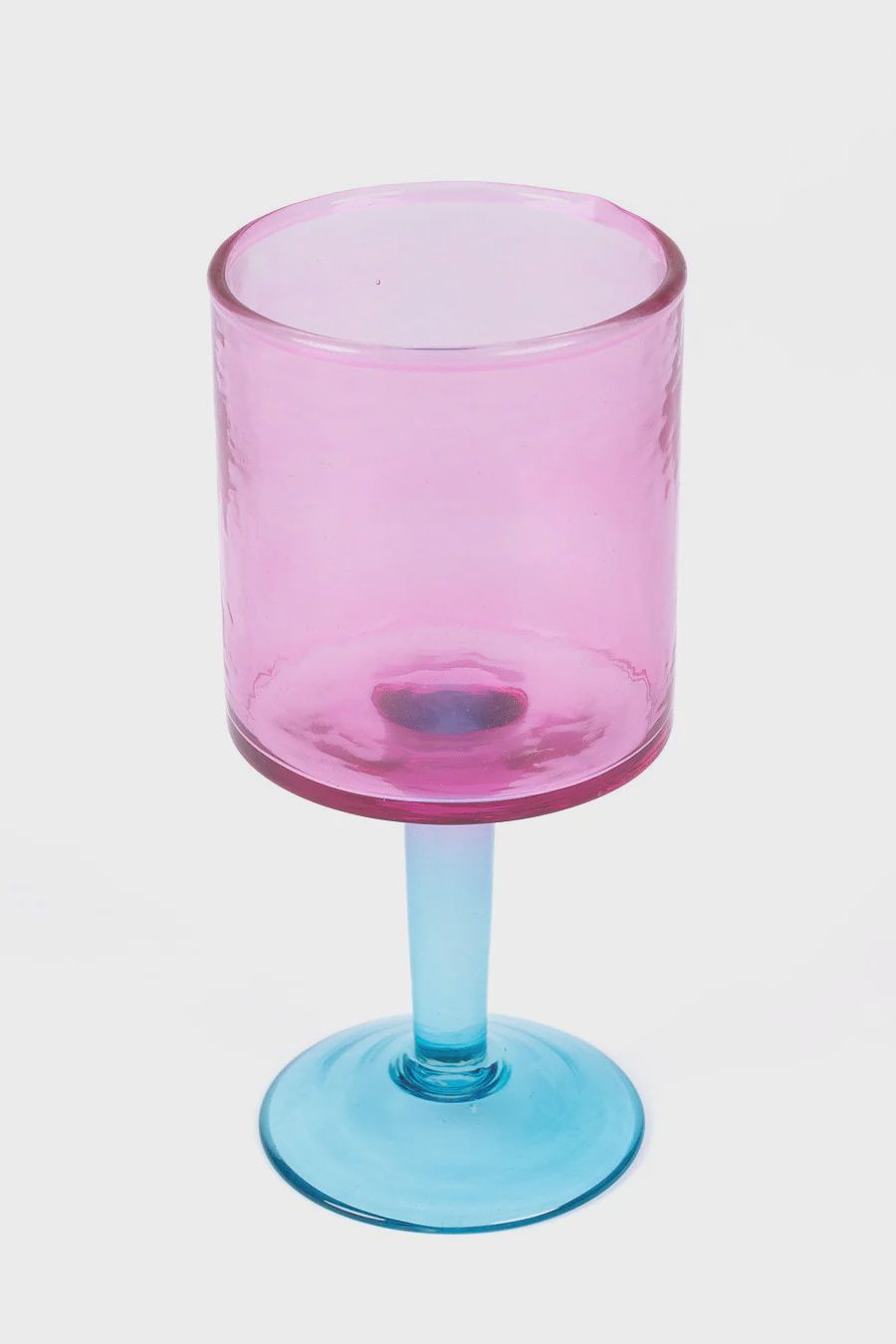 Farla Wine Glass - Set of 4 - Pink &amp; Blue