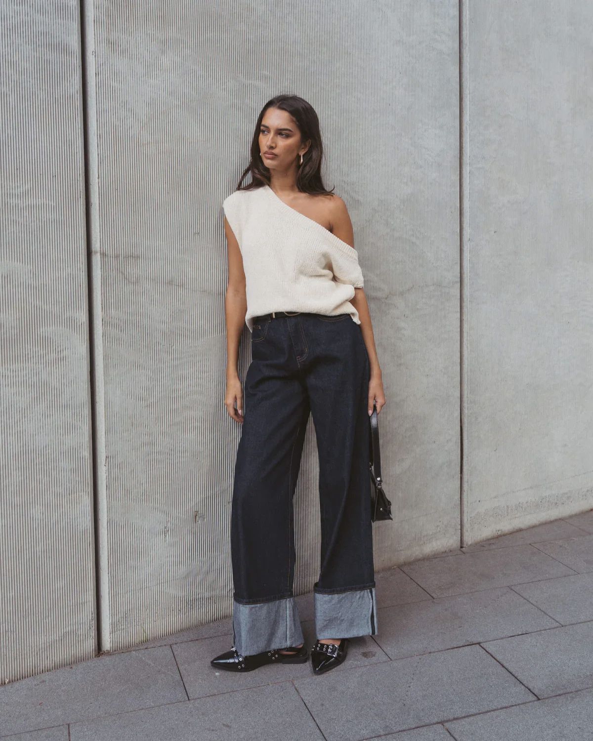 White Closet Knit Top - Off White