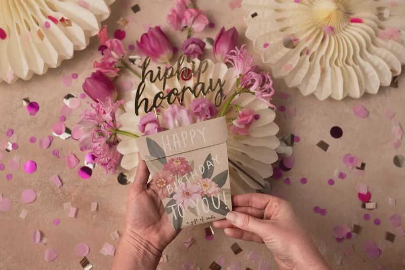 Gift of Seeds - Happy Birthday Zinnia