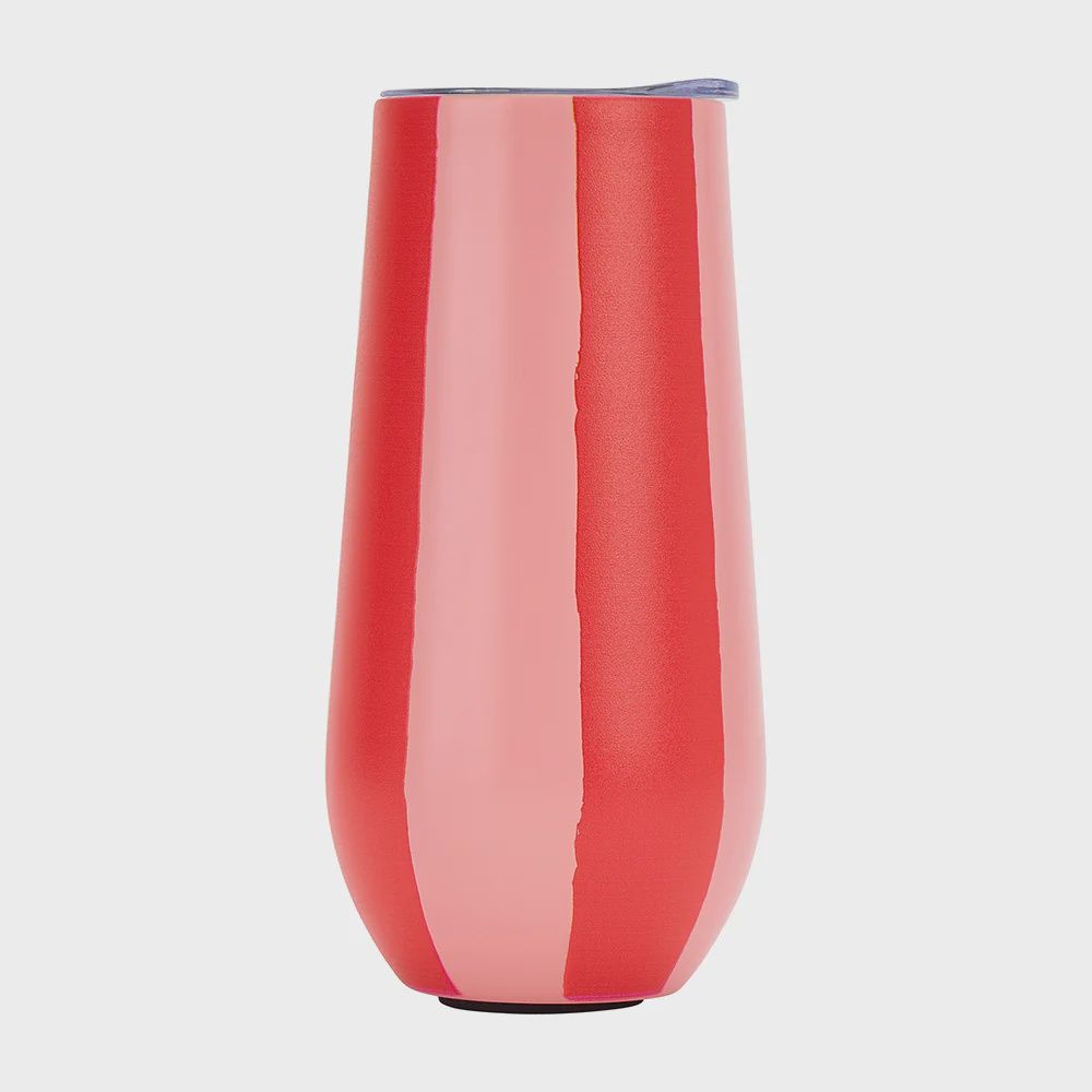 Sparkling Flute Stainless - Red Stripe