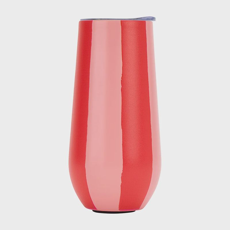Sparkling Flute Stainless - Red Stripe