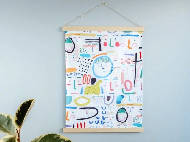 Tea Towel Frame in Raw Pine