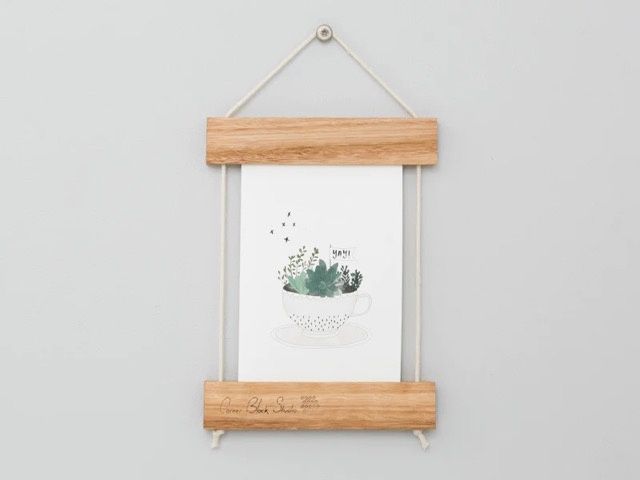 Card Frame in Blonde Hardwood