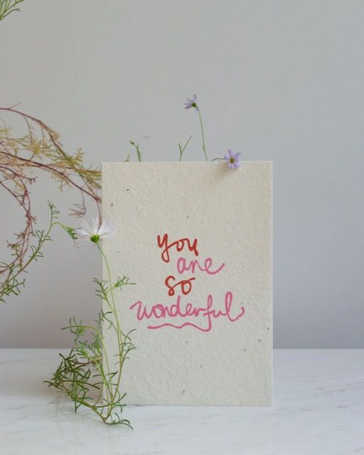 You Are So Wonderful Greeting Card