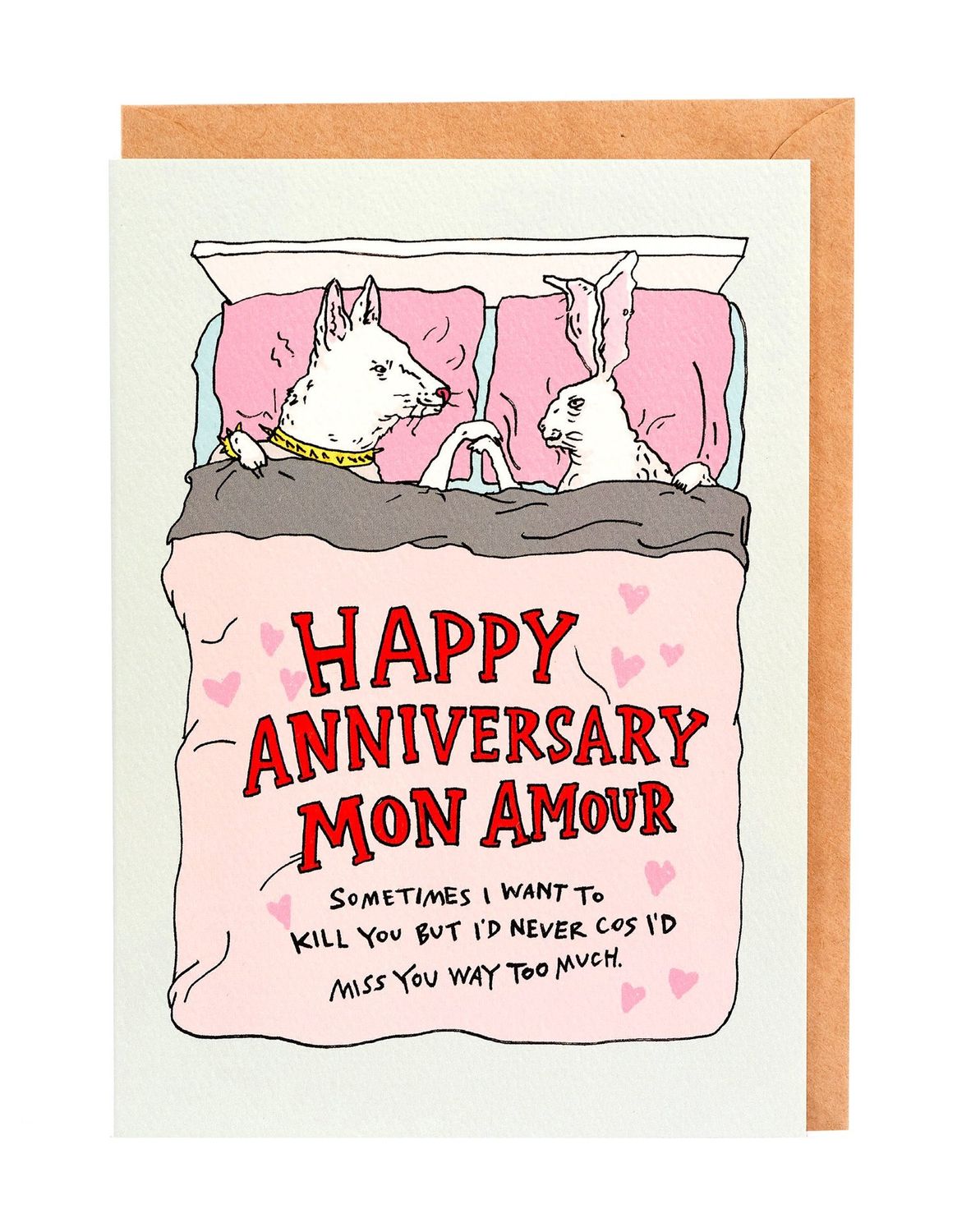 Wally Paper Co - Happy Anniversary Mon Amor Card
