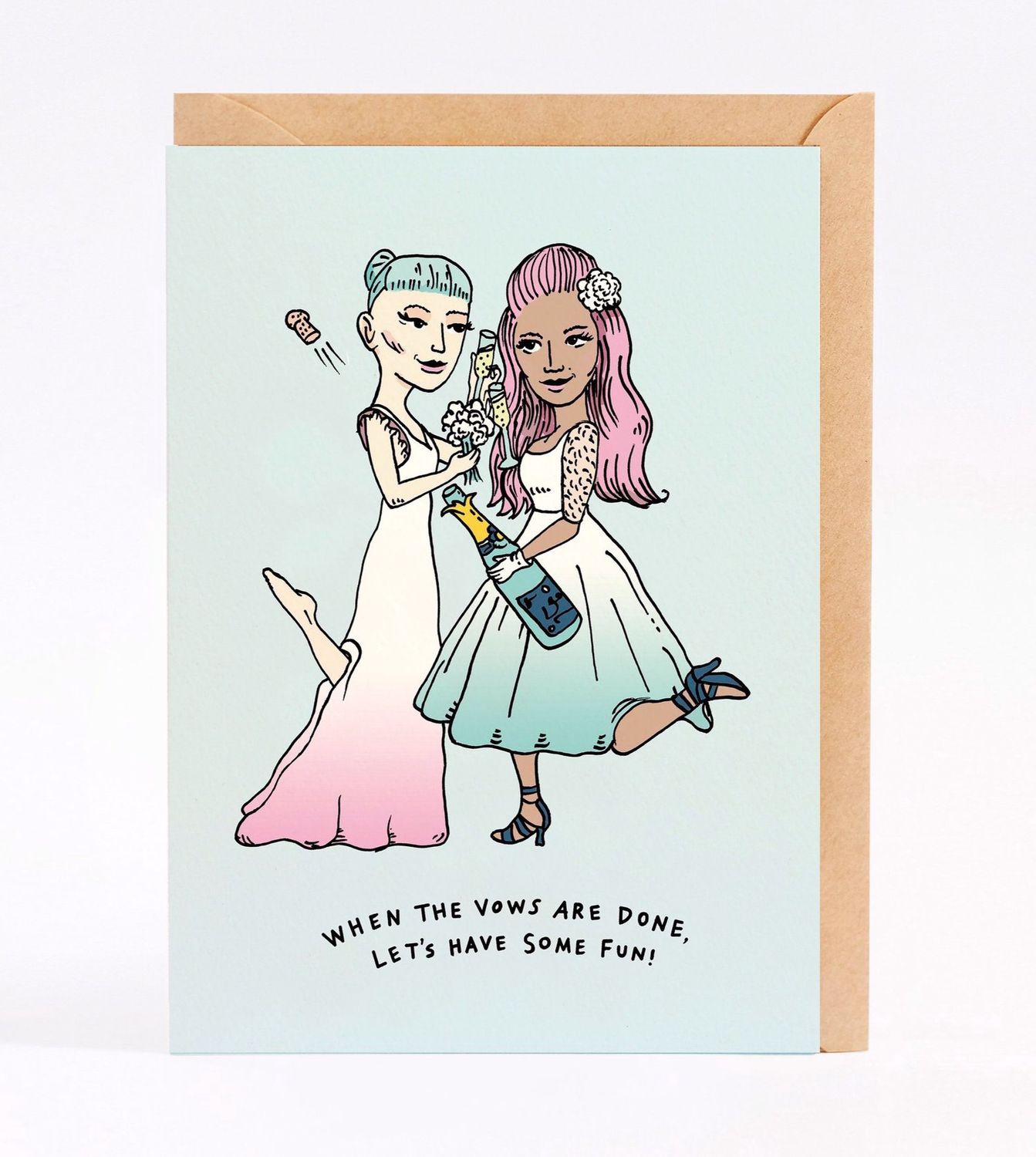 Wally Paper Co - Gals Wedding Card