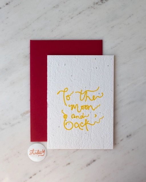 To The Moon and Back Greeting Card