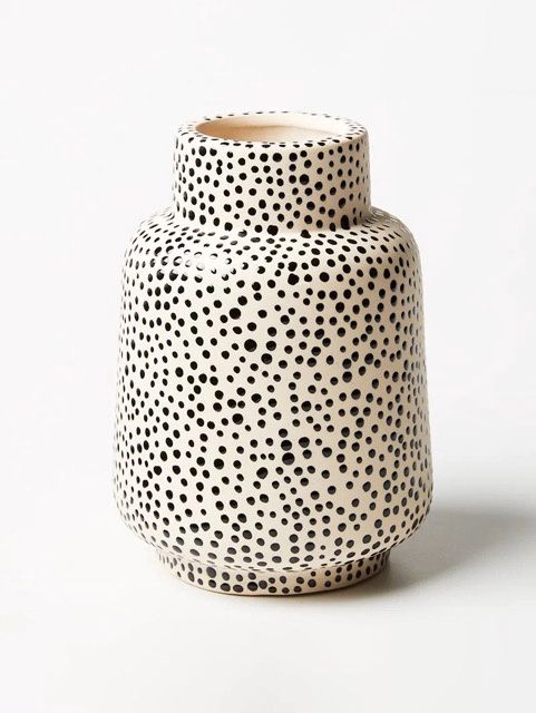Black Spotted Vase