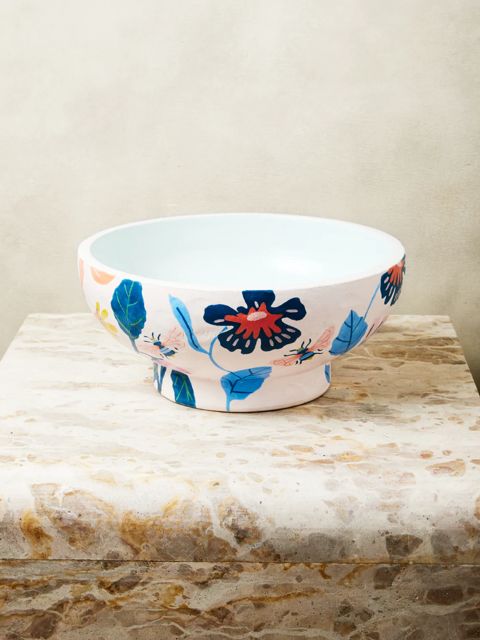 Meadow Fruit Bowl in White