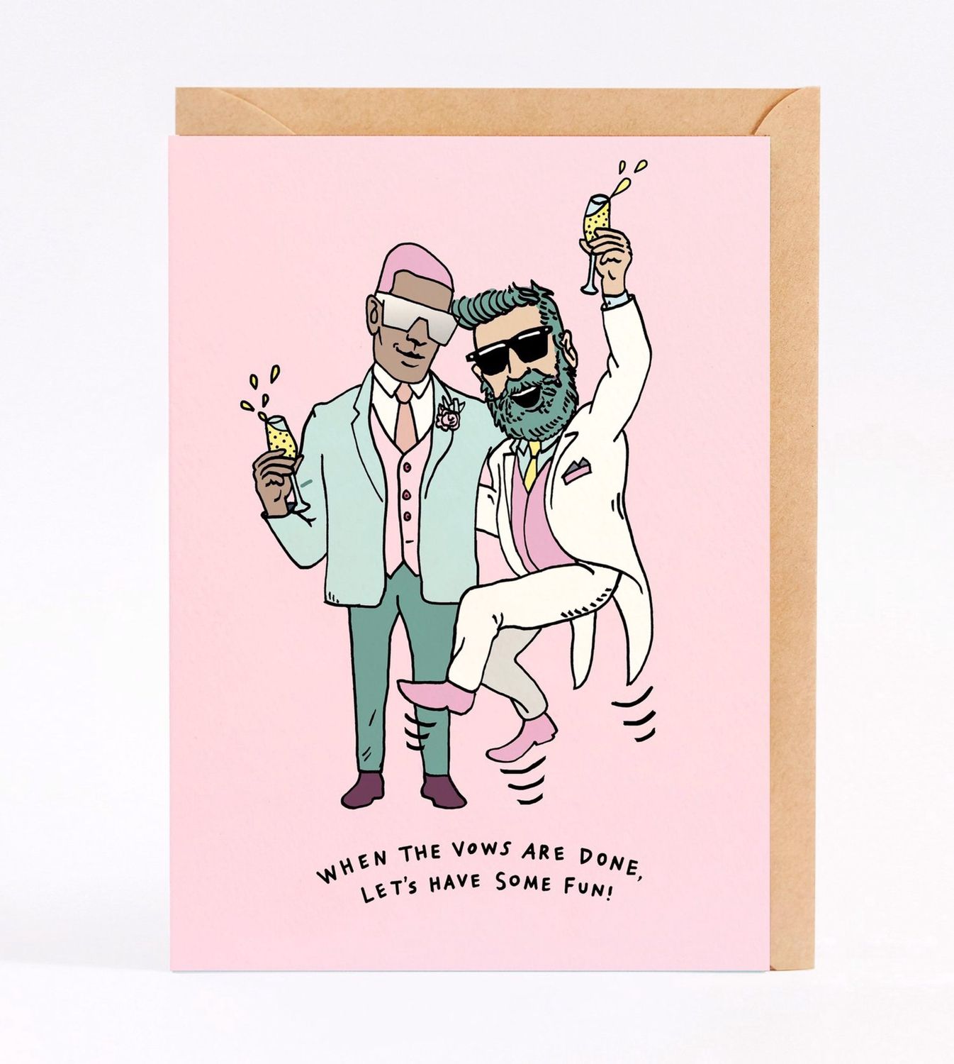 Wally Paper Co - Guys Wedding Card