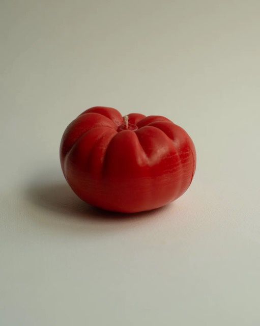 Large Tomato Candle