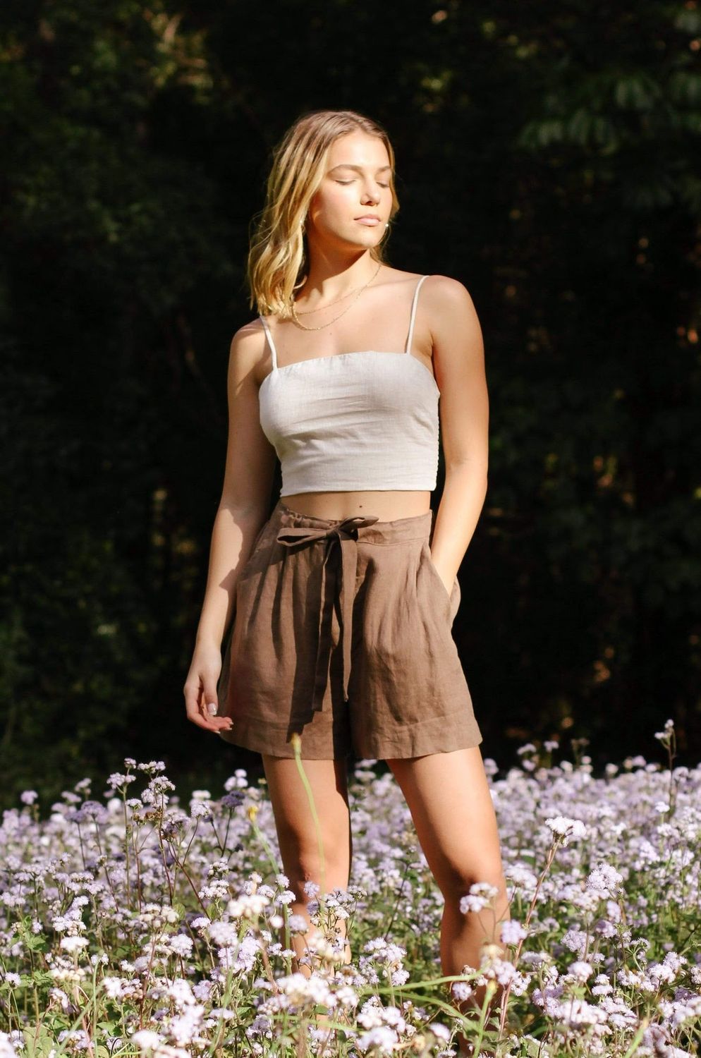 Amelia Linen Shorts