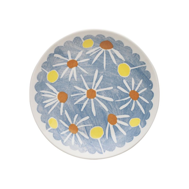 Aster Side Plate in Blue Daisies