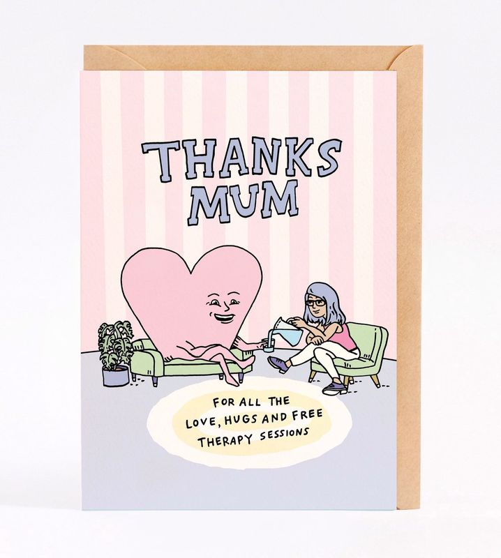 Wally Paper Co - Thanks Mum Card