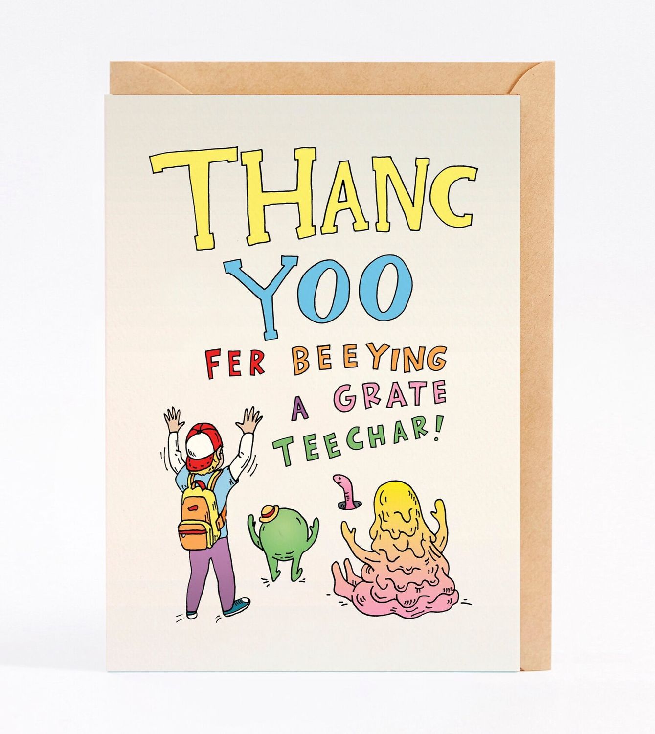 Wally Paper Co - Thank You For Being A Great Teacher Card