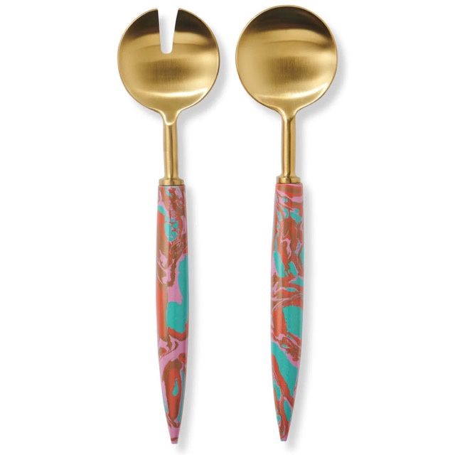 Kip &amp; Co Salad Servers in Carnivale