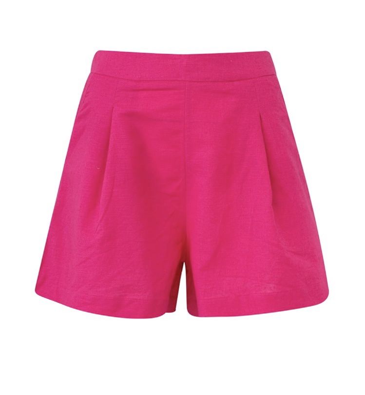 White Closet Shorts in Pink