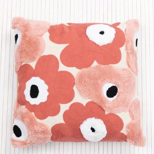 Sunny Field Cushion in Pink