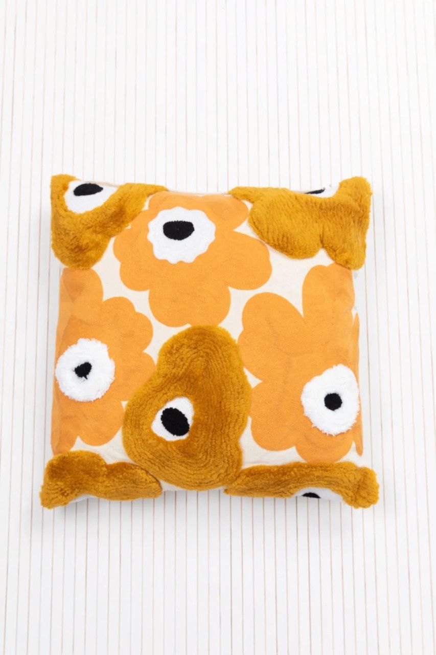 Sunny Field Cushion in Saffron