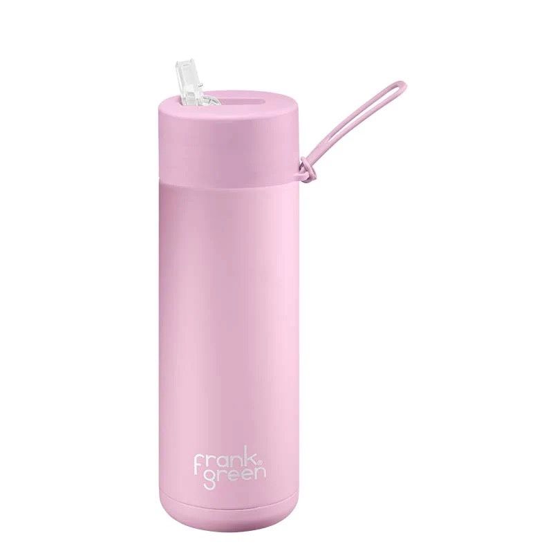 Lilac Haze Ceramic Reusable Bottle with Straw Lid - 20oz / 595ml