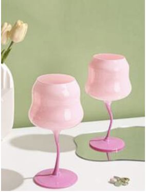 Macaron Twist Glass in Pink&amp; Purple