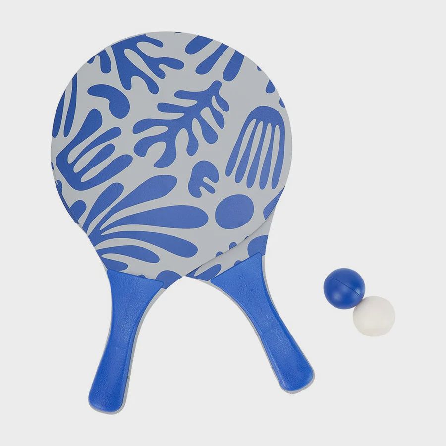 Beach Bat &amp; Balls Set in Blue Coral