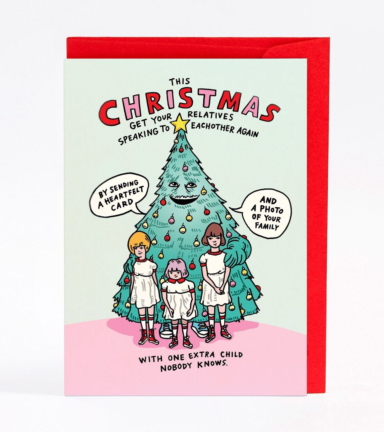Wally Paper Co - Christmas Card - Extra Kid