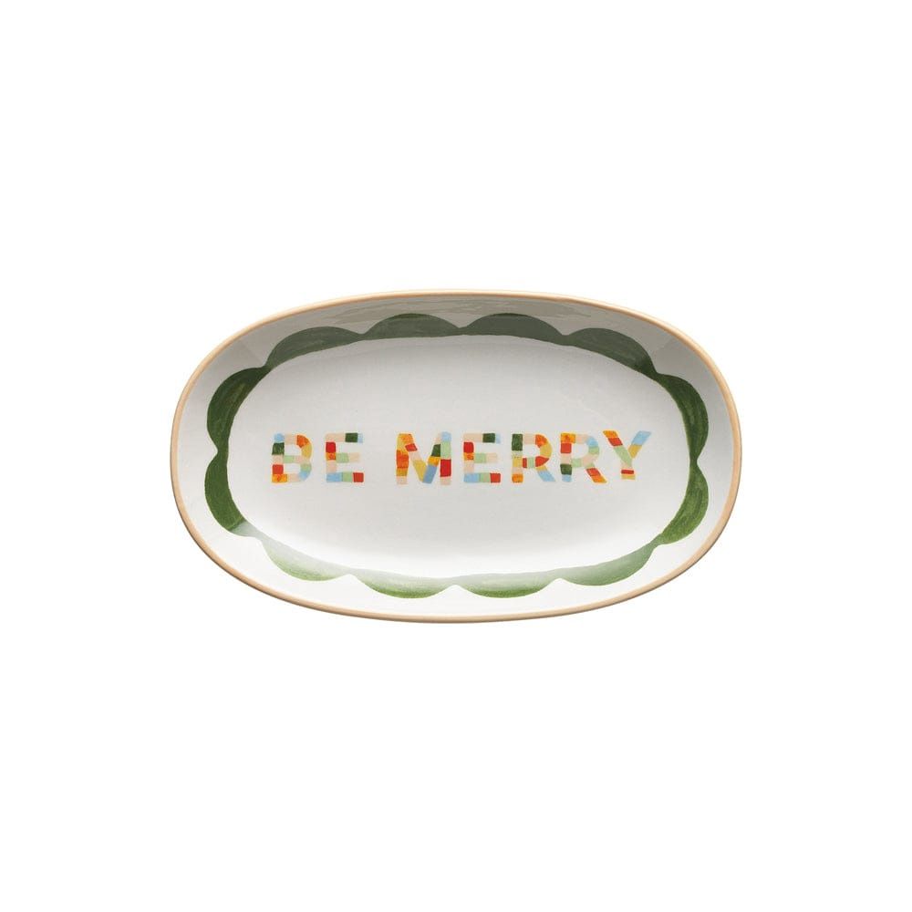 Spirit &quot;Be Merry&quot; Oval Plate