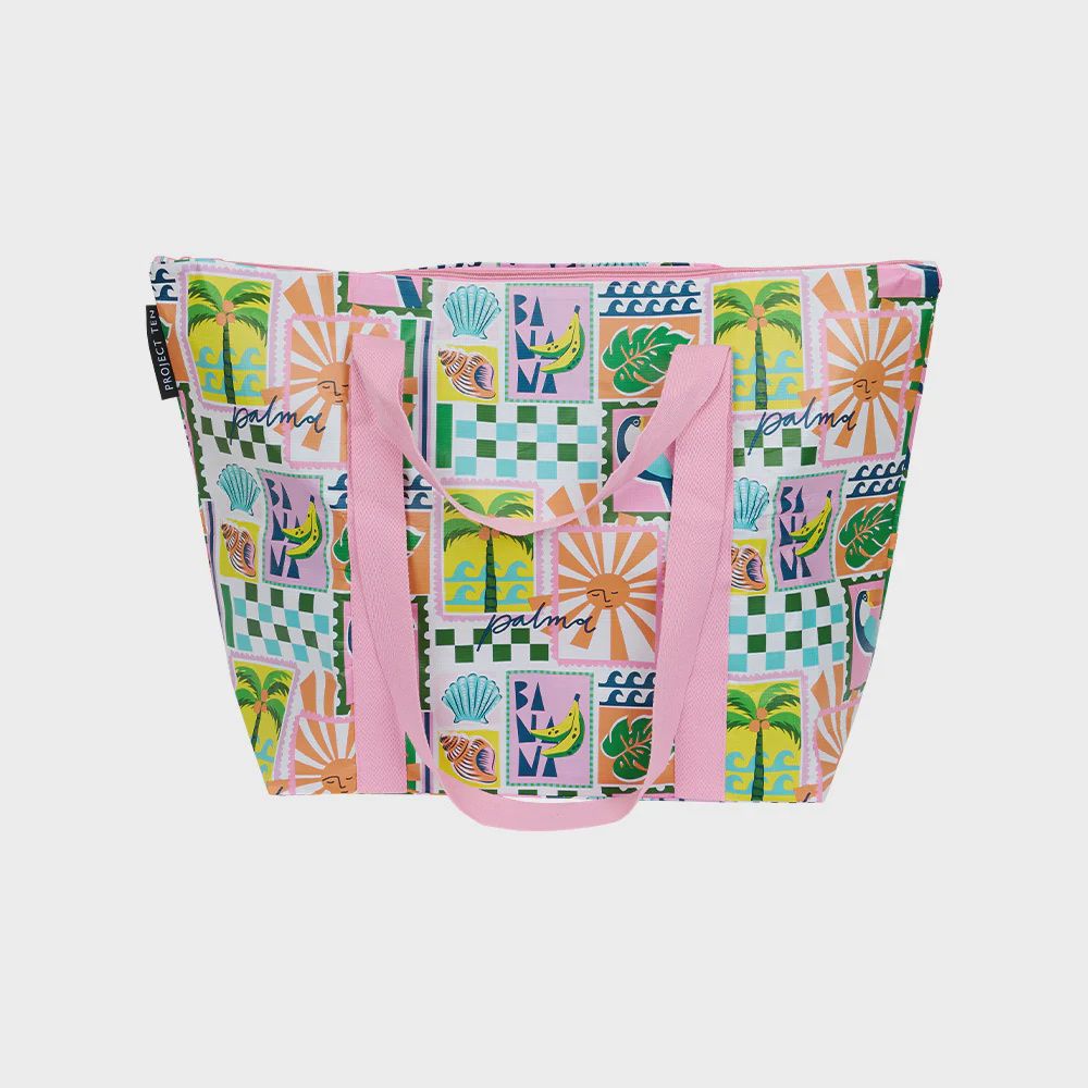 Postcard Zip Medium Tote