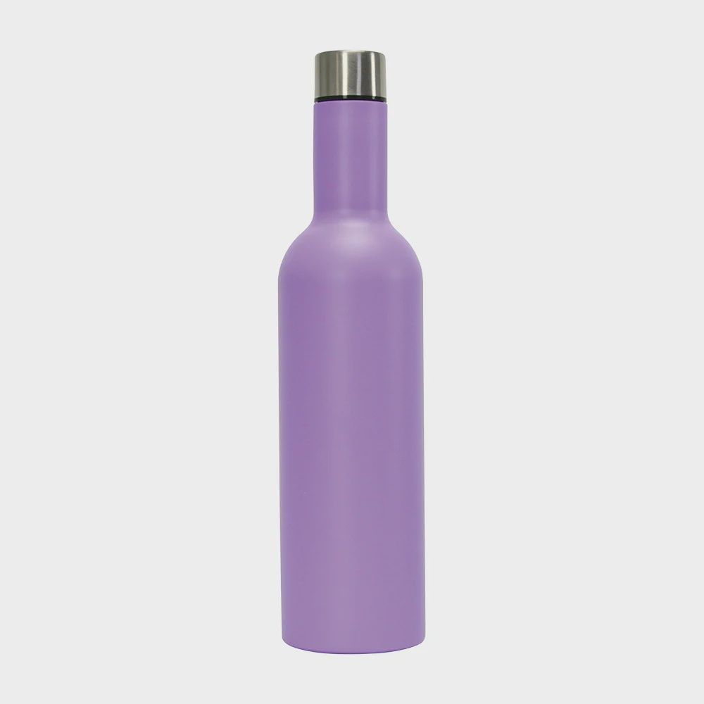 Stainless Wine Bottle Cooler Purple