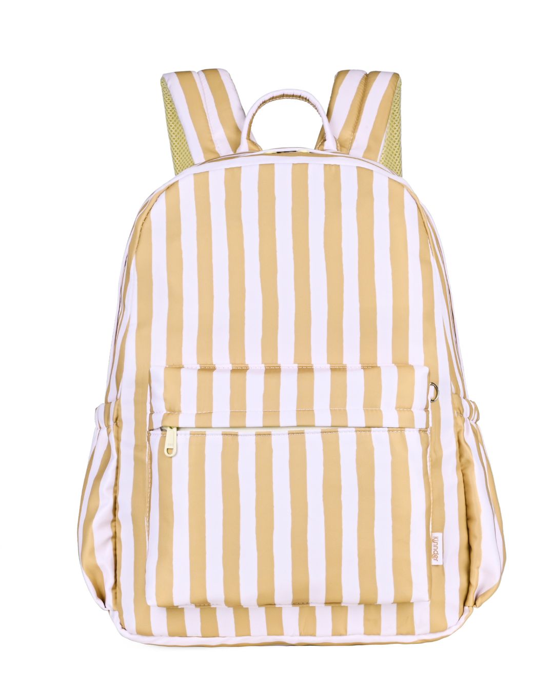 Extra Deep Junior Kindy/School Backpack in Gold Stripe