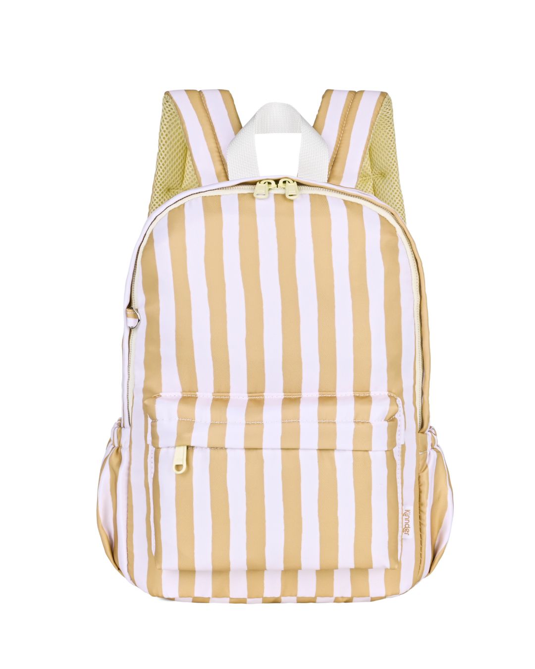 Mini Toddler/Daycare Backpack in Gold Stripe