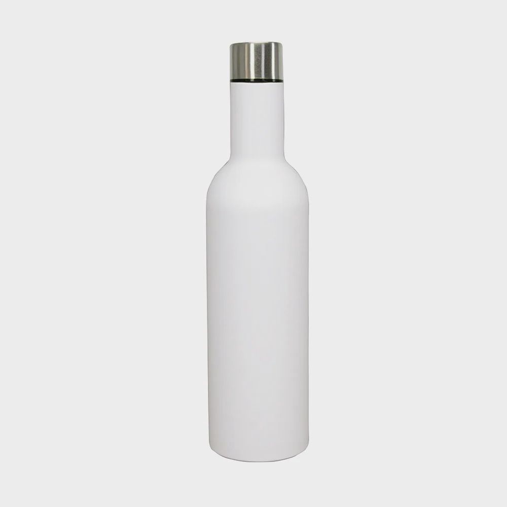 Stainless Wine Bottle Cooler in White