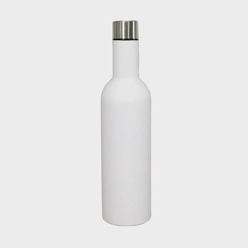 Stainless Wine Bottle Cooler in White
