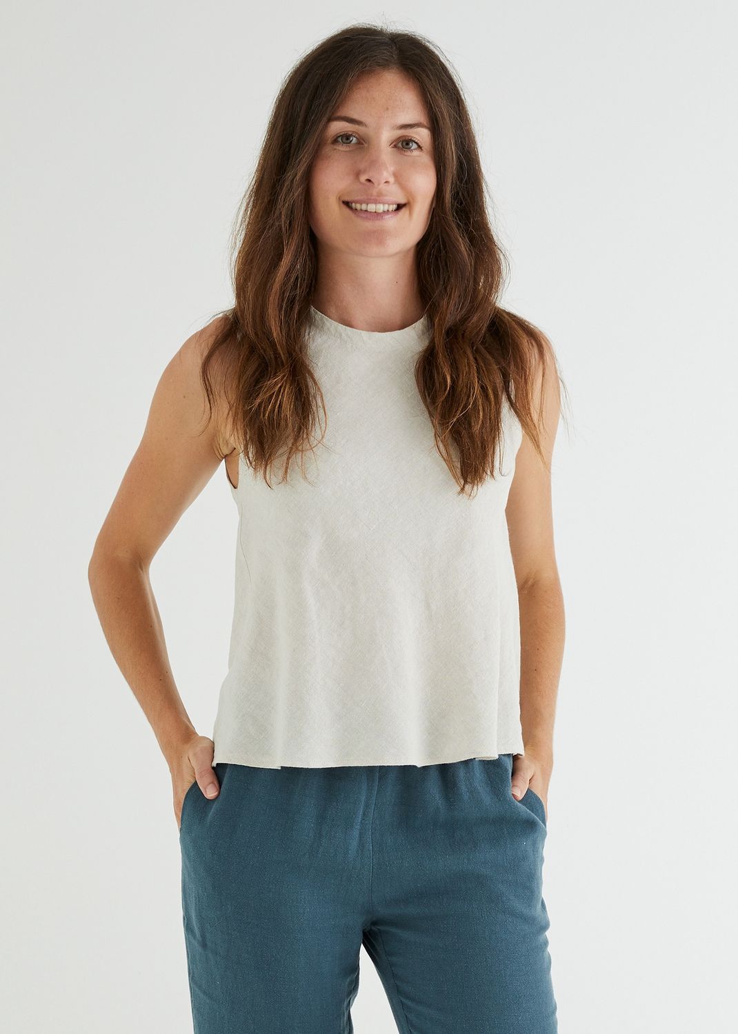 Hazel Top in Natural