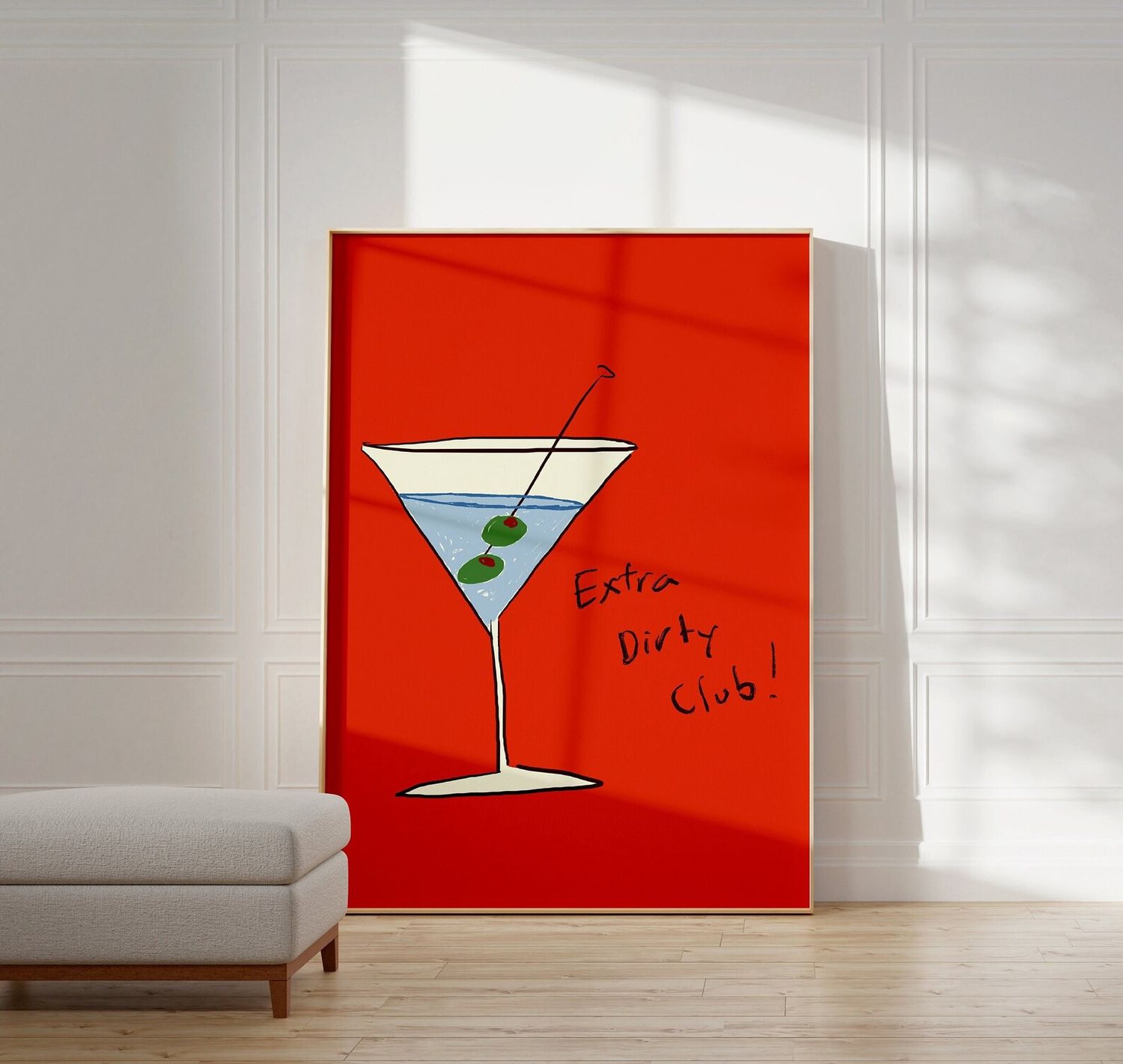 A4 &quot;Red Extra Dirty Club&quot; Print - Byalmaklub