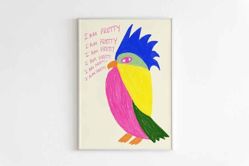 A3 &quot;I&#39;m Pretty&quot; Print - Byalmaklub