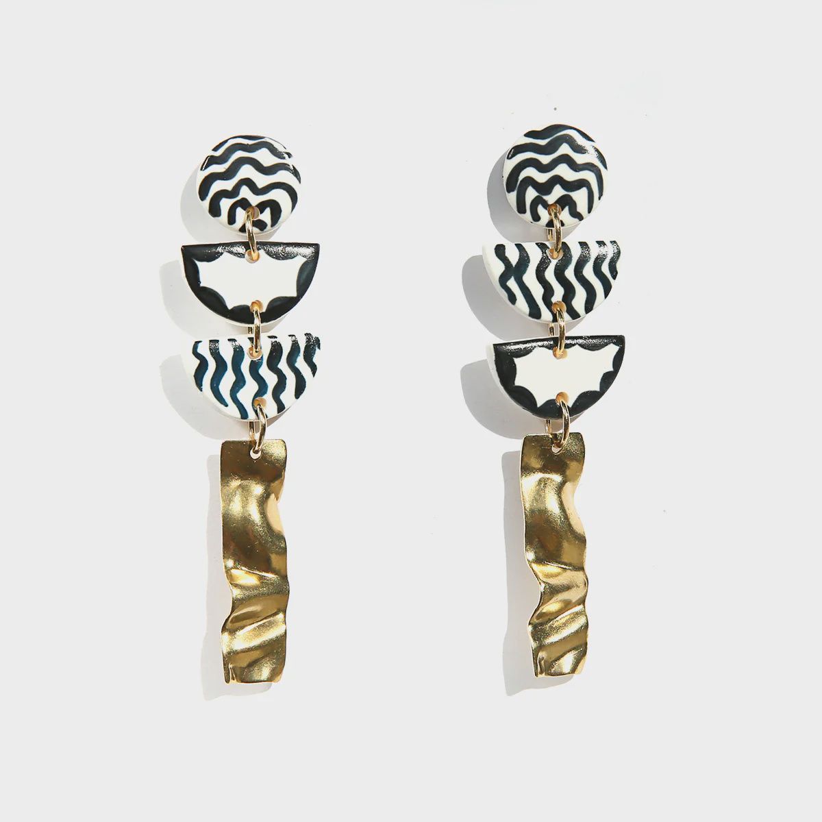 Zig Zag Statement Earrings