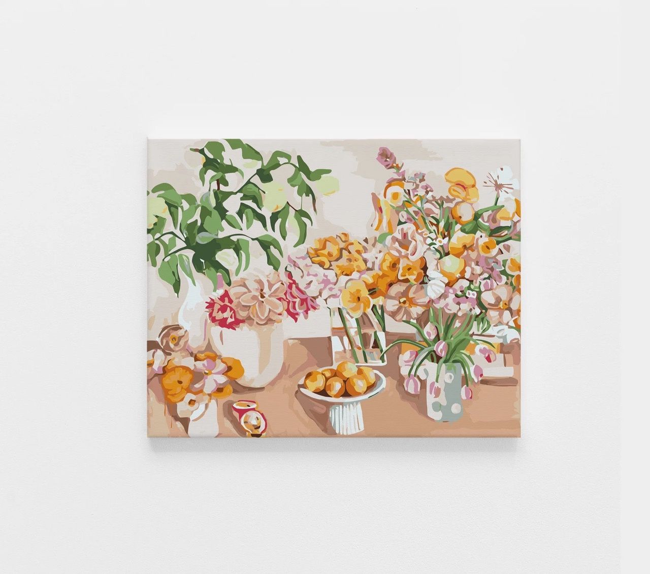 Birthday Flowers (Framed Canvas) By Paint Like Frida