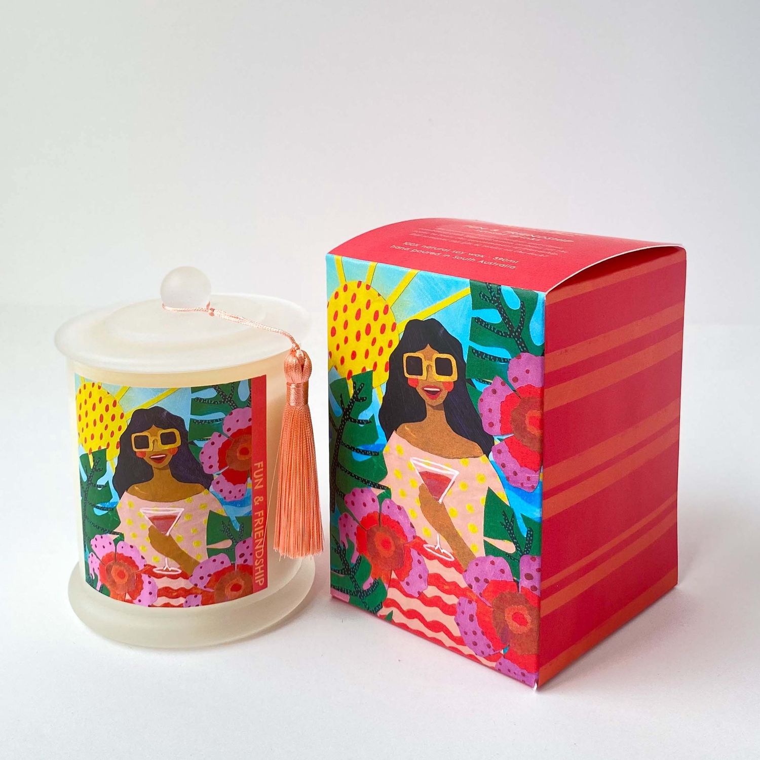 Fun and Friendship - Sunset Drinks Candle