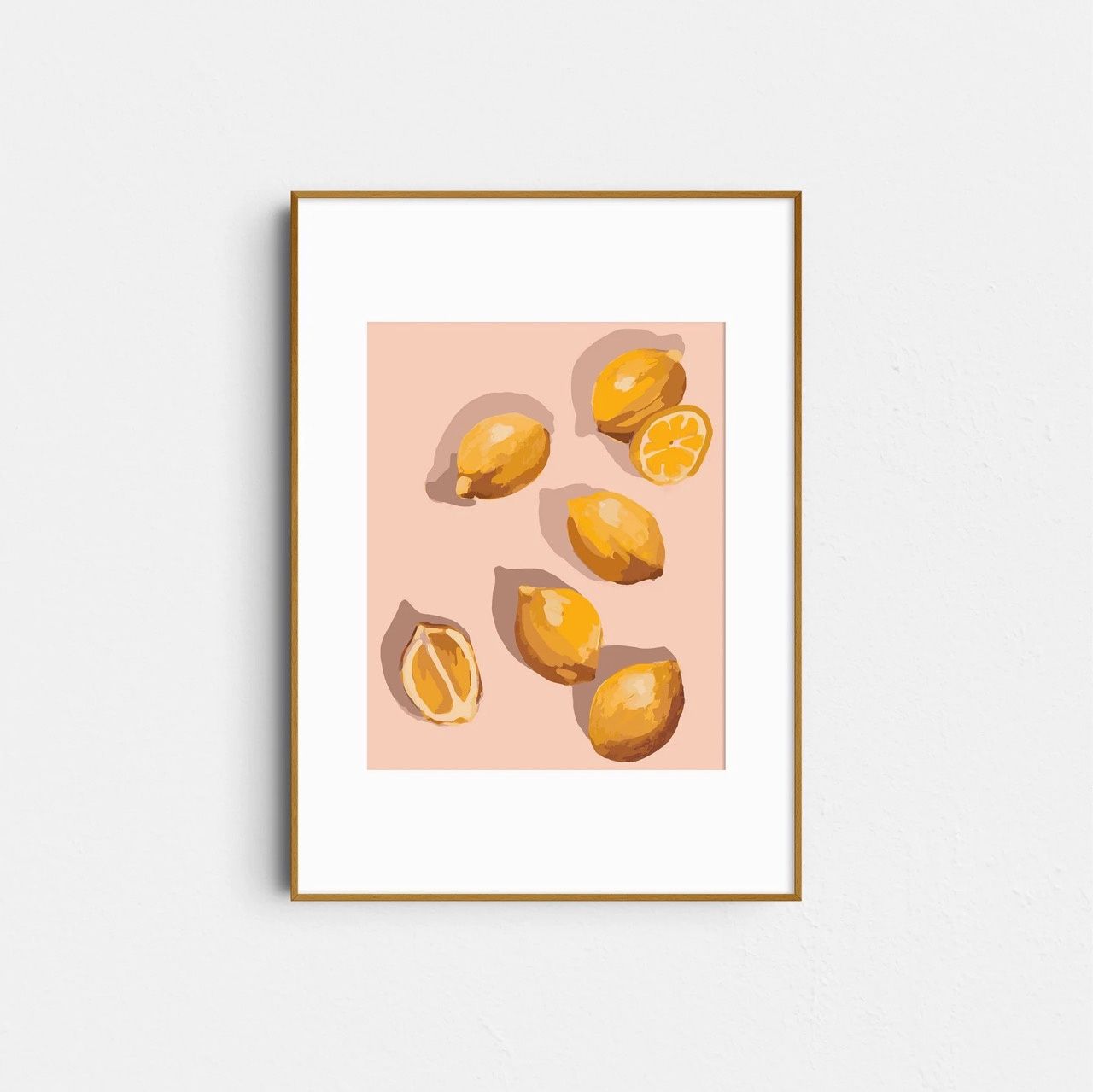 Pastel Lemons (rolled) by Paint Like Frida