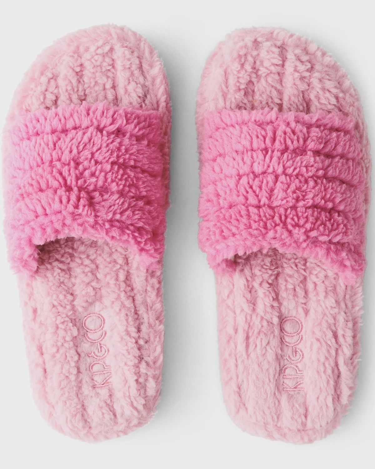 Poochie Pink Quilted Sherpa Slippers
