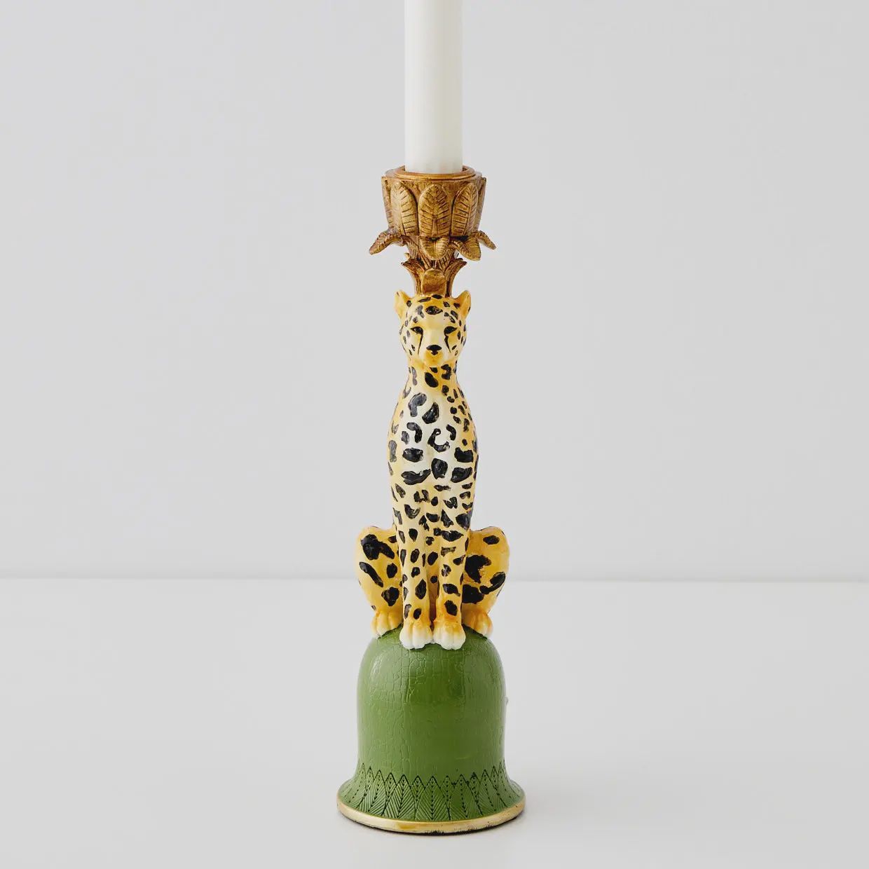 Leon Leopard Candle Holder
