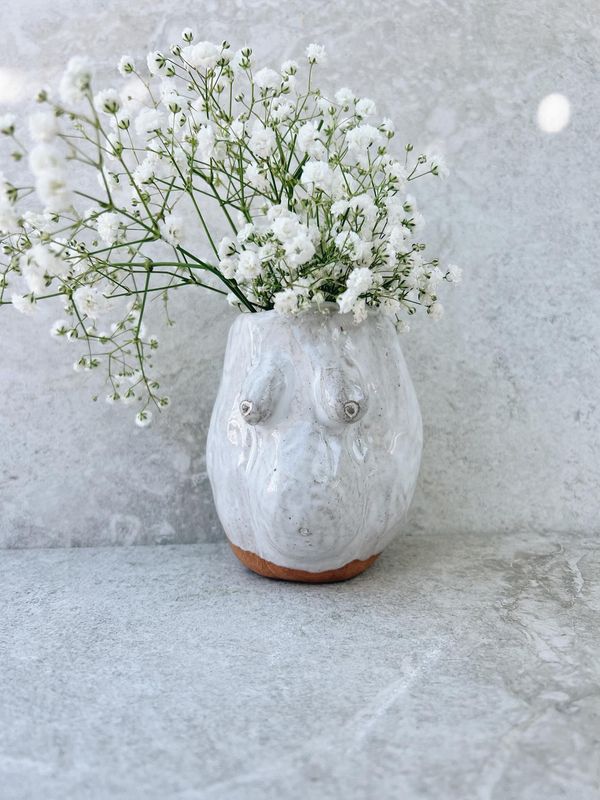 Pregnant Belly &amp; Boobie Bud Vase