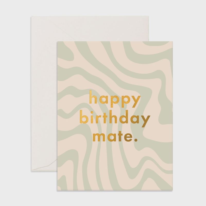 Happy Birthday Mate Greeting Card